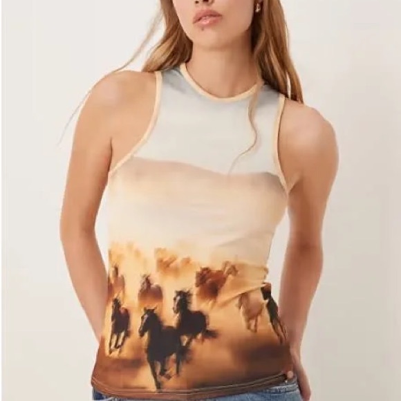 NEW Dickies Running Wild horses tank top - Picture 4 of 6